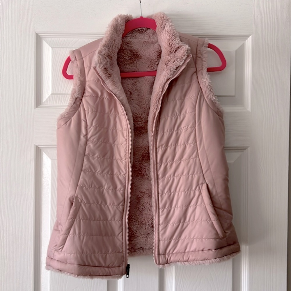 Pink reversible vest
